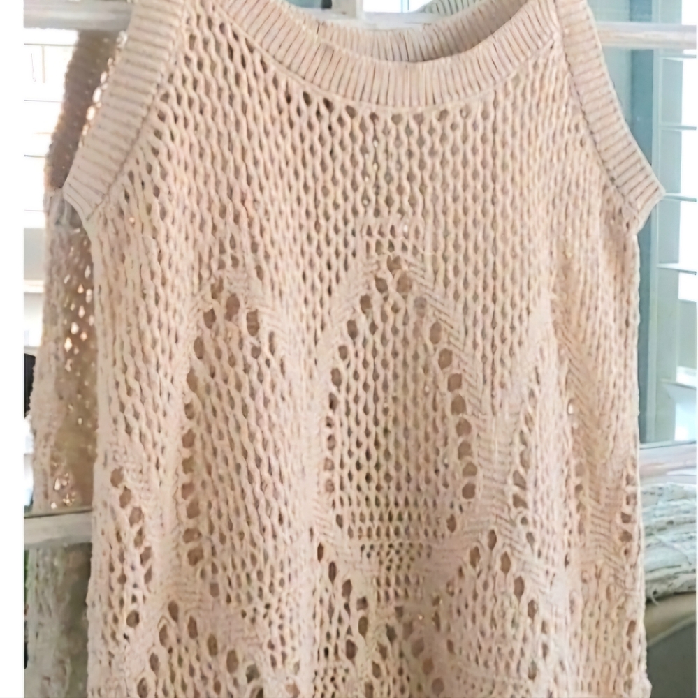Lauren Conrad S Off White Crochet Tank - Picture 3 of 9